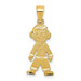 14K Yellow Gold Boy Charm 26mm length - (A84-574) 14K Yellow Gold Boy Charm 26mm length - (A84-574)