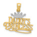 14K Yellow Gold and Rhodium Daddys Princess Pendant - (A84-858) 14K Yellow Gold and Rhodium Daddys Princess Pendant - (A84-858)