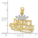 14K Yellow Gold and Rhodium Daddys Princess Pendant - (A84-858) 14K Yellow Gold and Rhodium Daddys Princess Pendant - (A84-858)