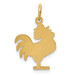 14K Yellow Gold Rooster Charm - (A84-877) 14K Yellow Gold Rooster Charm - (A84-877)