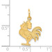 14K Yellow Gold Rooster Charm - (A84-877) 14K Yellow Gold Rooster Charm - (A84-877)