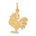 14K Yellow Gold Rooster Charm - (A84-877) 14K Yellow Gold Rooster Charm - (A84-877)
