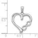 14K White Gold Polished Small Infinity Heart Pendant - (A85-112) 14K White Gold Polished Small Infinity Heart Pendant - (A85-112)