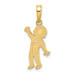 14K Yellow Gold Boy Pendant - (A85-363)