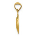 14K Yellow Gold Polished and Diamond-cut Baptism Circle Pendant - (A85-716) 14K Yellow Gold Polished and Diamond-cut Baptism Circle Pendant - (A85-716)