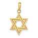 14K Yellow Gold Solid Satin Star of David Charm - (A86-475) 14K Yellow Gold Solid Satin Star of David Charm - (A86-475)