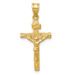 14K Yellow Gold INRI Crucifix Charm - (A86-731) 14K Yellow Gold INRI Crucifix Charm - (A86-731)