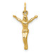 14K Yellow Gold Crucifix Charm 24mm length - (A86-814) 14K Yellow Gold Crucifix Charm 24mm length - (A86-814)