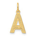 14K Yellow Gold Initial Letter A Charm Pendant - (A86-825)