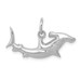 14K White Gold Hammerhead Shark Charm - (A87-125)