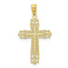 14K Yellow Gold Polished Filigree Cross Pendant - (A87-198) 14K Yellow Gold Polished Filigree Cross Pendant - (A87-198)