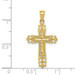 14K Yellow Gold Polished Filigree Cross Pendant - (A87-198) 14K Yellow Gold Polished Filigree Cross Pendant - (A87-198)