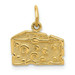 14K Yellow Gold Swiss Cheese Charm - (A87-393)
