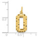 14K Yellow Gold Medium Diamond-cut Number 0 Charm - (A87-824)