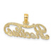 14K Yellow Gold Precious Charm Pendant - (A90-202) 14K Yellow Gold Precious Charm Pendant - (A90-202)