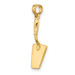 14K Yellow Gold 3-D Concrete HP Tool Spatula Charm Pendant - (A92-125)