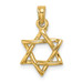14K Yellow Gold 3-D Polished Star of David Charm Pendant - (A92-909) 14K Yellow Gold 3-D Polished Star of David Charm Pendant - (A92-909)