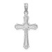 14K White Gold Diamond-cut Marquis Shape Cross Charm Pendant - (A93-101) 14K White Gold Diamond-cut Marquis Shape Cross Charm Pendant - (A93-101)