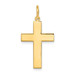14K Yellow Gold Polished Cross Pendant 32mm length - (A98-266) 14K Yellow Gold Polished Cross Pendant 32mm length - (A98-266)