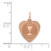 14K Rose Gold Holy Communion Heart Charm - (A98-641) 14K Rose Gold Holy Communion Heart Charm - (A98-641)