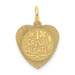 14K Yellow Gold #1 Granddaughter Charm Pendant - (A98-652)
