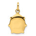 14K Yellow Gold Enameled Ladybug Charm - (A98-816)