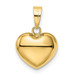 14K Yellow Gold Puffed Heart Charm 16mm length - (A98-925) 14K Yellow Gold Puffed Heart Charm 16mm length - (A98-925)