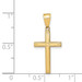 14K Yellow Gold Solid Cross Pendant 25mm length - (A99-986) 14K Yellow Gold Solid Cross Pendant 25mm length - (A99-986)