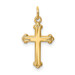 14K Yellow Gold Cross Charm 22mm length - (B11-255) 14K Yellow Gold Cross Charm 22mm length - (B11-255)