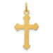 14K Yellow Gold Cross Charm 22mm length - (B11-255) 14K Yellow Gold Cross Charm 22mm length - (B11-255)