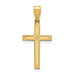 14K Yellow Gold Cross Charm 25mm length - (B11-476) 14K Yellow Gold Cross Charm 25mm length - (B11-476)