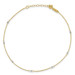 14K Two-tone Gold Ropa Mirror Bead with 1'' extension Anklet - Length 9'' inches - (C64-131) 14K Two-tone Gold Ropa Mirror Bead with 1'' extension Anklet - Length 9'' inches - (C64-131)