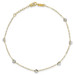 14K Two-tone Gold Oval Chain with Wavy Circles with 1'' extension Anklet - Length 9'' inches - (C64-136) 14K Two-tone Gold Oval Chain with Wavy Circles with 1'' extension Anklet - Length 9'' inches - (C64-136)