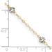 14K Two-tone Gold Oval Chain with Wavy Circles with 1'' extension Anklet - Length 9'' inches - (C64-136) 14K Two-tone Gold Oval Chain with Wavy Circles with 1'' extension Anklet - Length 9'' inches - (C64-136)