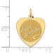 14K Yellow Gold Happy Birthday Heart Disc Charm - (A82-520) 14K Yellow Gold Happy Birthday Heart Disc Charm - (A82-520)