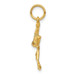 14K Yellow Gold Solid 3-Dimensional Stork Charm - (A82-572) 14K Yellow Gold Solid 3-Dimensional Stork Charm - (A82-572)