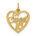 14K Yellow Gold Sweet 16 Birthday Charm - (A82-841)