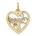 14K Yellow Gold Sweet 16 Birthday Charm - (A82-841)