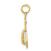 14K Yellow Gold Single Flip-Flop Pendant - (A82-975)