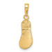 14K Yellow Gold Single Flip-Flop Pendant - (A82-975)