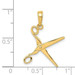 14K Yellow Gold 3-D Moveable Scissors Pendant - (A83-115) 14K Yellow Gold 3-D Moveable Scissors Pendant - (A83-115)