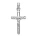 14K White Gold Crucifix Pendant 36mm length - (A83-274) 14K White Gold Crucifix Pendant 36mm length - (A83-274)