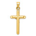 14K Yellow Gold Hollow Crucifix Pendant 36mm length - (A83-283) 14K Yellow Gold Hollow Crucifix Pendant 36mm length - (A83-283)