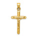 14K Yellow Gold Hollow Crucifix Pendant 36mm length - (A83-283) 14K Yellow Gold Hollow Crucifix Pendant 36mm length - (A83-283)