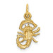 14K Yellow Gold Scorpio Zodiac Charm - (A83-690)
