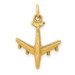 14K Yellow Gold 3-D Airplane Charm - (A83-746) 14K Yellow Gold 3-D Airplane Charm - (A83-746)