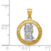 14K Yellow Gold Yellow Gold Rhodium Plated Saint Christopher Pendant - (A83-763) 14K Yellow Gold Yellow Gold Rhodium Plated Saint Christopher Pendant - (A83-763)