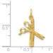 14K Yellow Gold Comb & Scissors Charm - (A83-800)