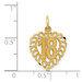 14K Yellow Gold 18th Heart Charm - (A83-892) 14K Yellow Gold 18th Heart Charm - (A83-892)