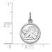 14K White Gold Angel Charm - (A84-304) 14K White Gold Angel Charm - (A84-304)